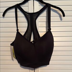 BRAND NEW - All in Motion Black Sports Bra Racerback Design